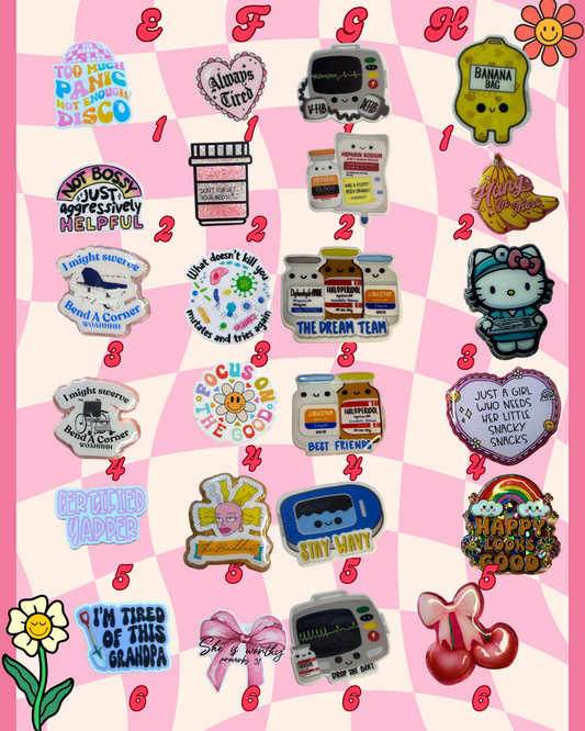 Mixie Reel Charmlet Toppers